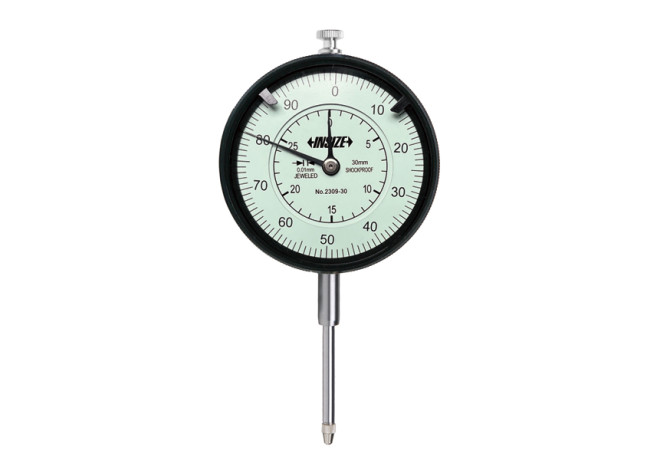Индикатор часового типа противоударный с проушиной 30мм 0.01мм (2309-30) INSIZE