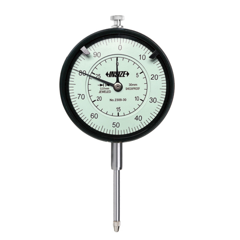 Индикатор часового типа противоударный с проушиной 30мм 0.01мм (2309-30) INSIZE