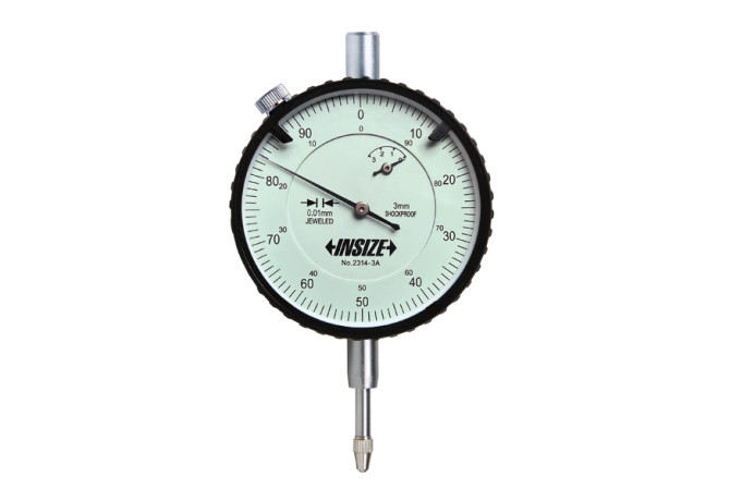 Индикатор часового типа противоударный с проушиной 3мм 0.01мм (2314-3A) INSIZE