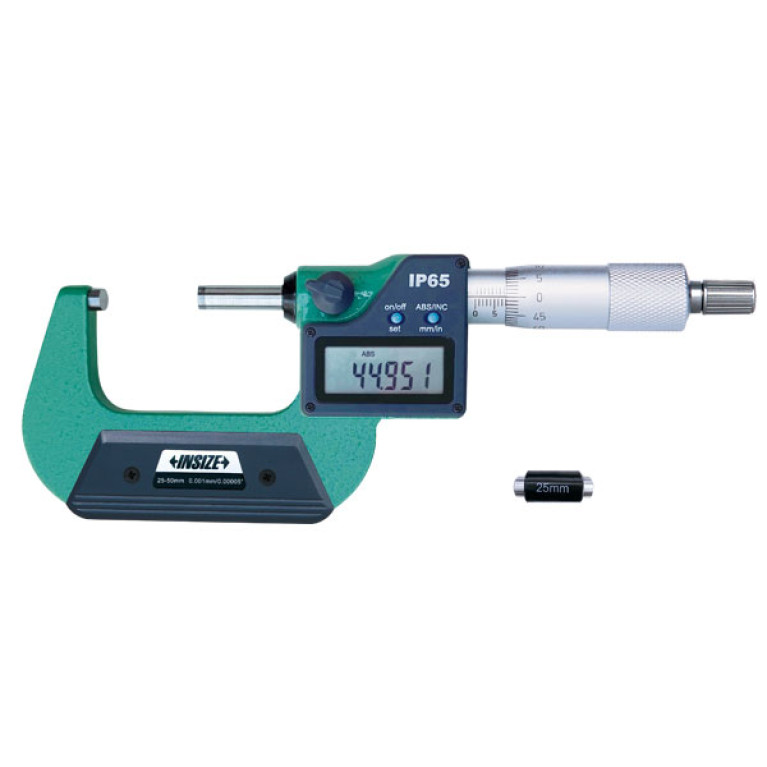 Микрометр цифровой 25-50мм 0.001мм IP65 (3101-50A) INSIZE
