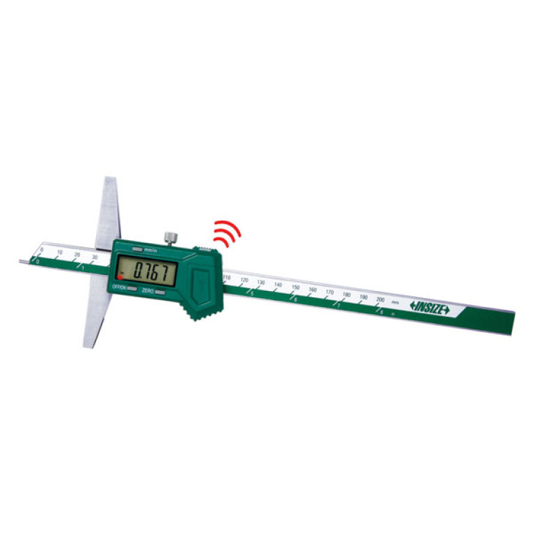 Штангенглубиномер цифровой со встроенной беспроводной связью с точечным наконечником 200мм (1143-200AWL) INSIZE