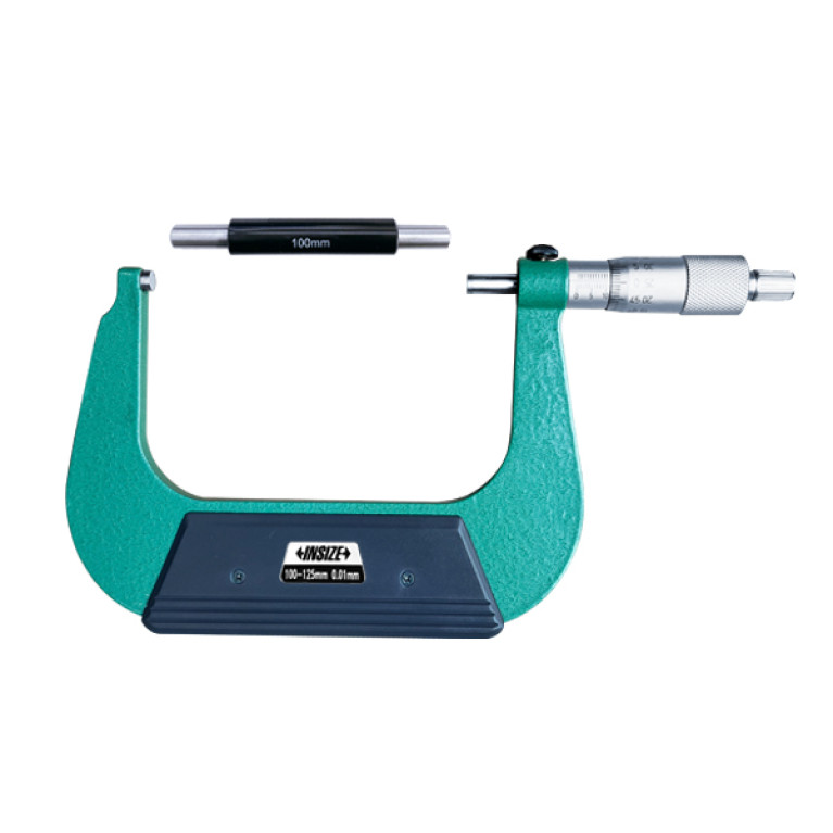 Микрометр гладкий для левшей 100-125мм 0.01мм (3236-125B) INSIZE