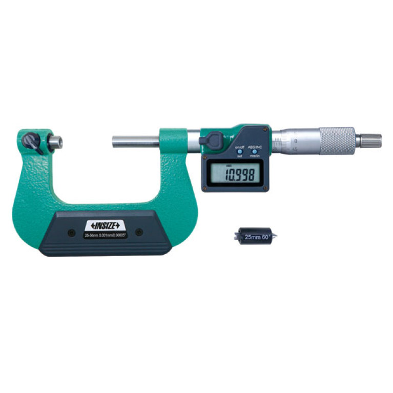 Микрометр резьбовой цифровой 25-50мм 0.001мм (3581-50A) INSIZE