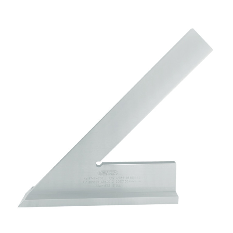 Угольник поверочный лекальный 45° 200x130мм (4747-200) INSIZE