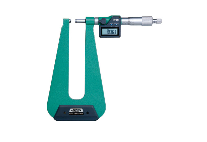 Микрометр цифровой с длинной рамкой 0-25мм 0.001мм глубина рамки 155мм (3539-253SA) INSIZE