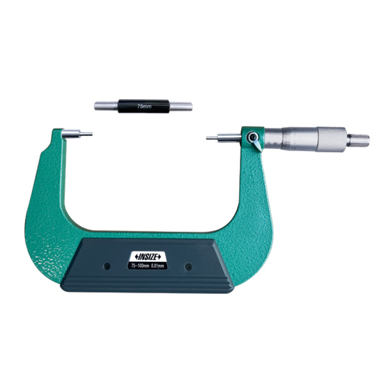 Микрометр со ступенчатыми измерительными поверхностями 75-100мм 0.01мм (3233-100BA) INSIZE