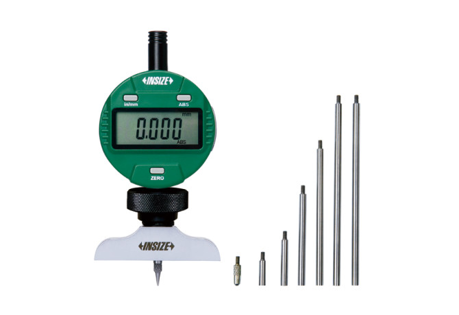 Глубиномер цифровой 300мм 0.001мм основание 63x17мм (2141-301) INSIZE