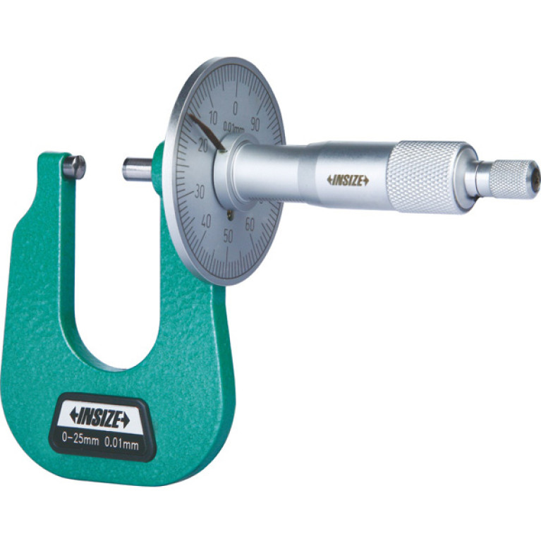 Микрометр для листового металла 0-25мм 0.01мм глубина рамки 50мм (3263-25A) INSIZE