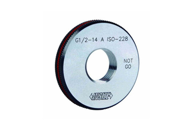 Калибр-кольцо резьбовое цилиндрическое G 1/8-28 A NOGO (4635-1C28N) INSIZE