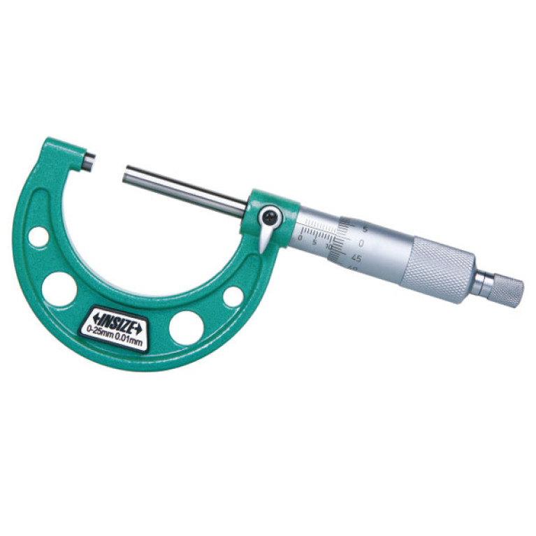 Микрометр гладкий с длинным микровинтом 0-25мм 0.01мм (3209-25) INSIZE