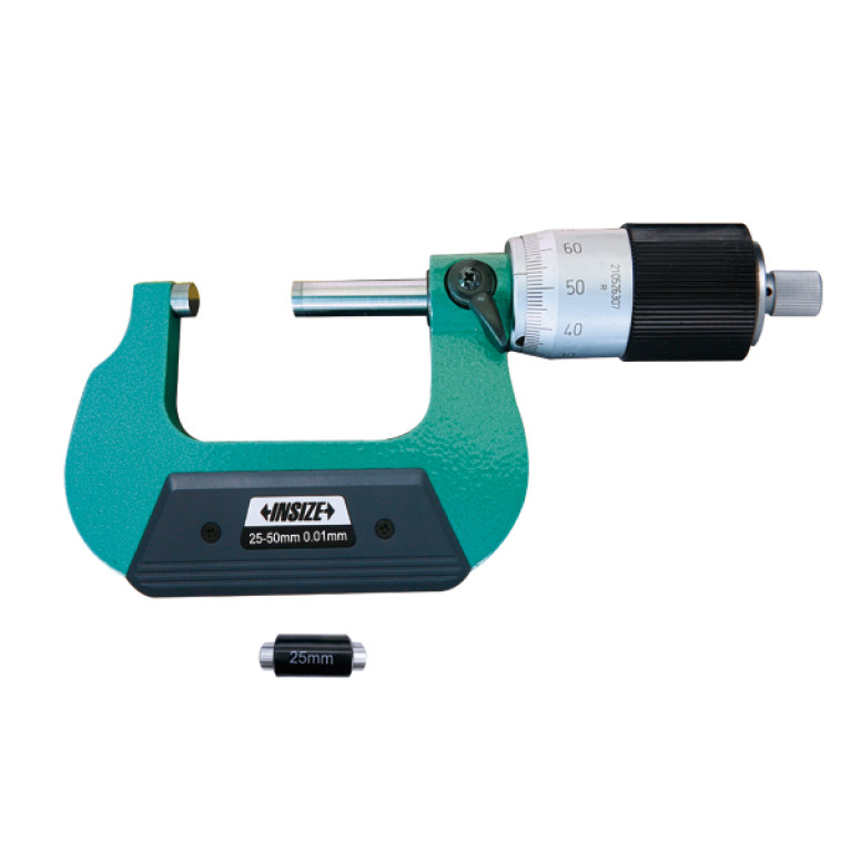 Микрометр гладкий с быстрой подачей 25-50мм 0.01мм (3208-50B) INSIZE