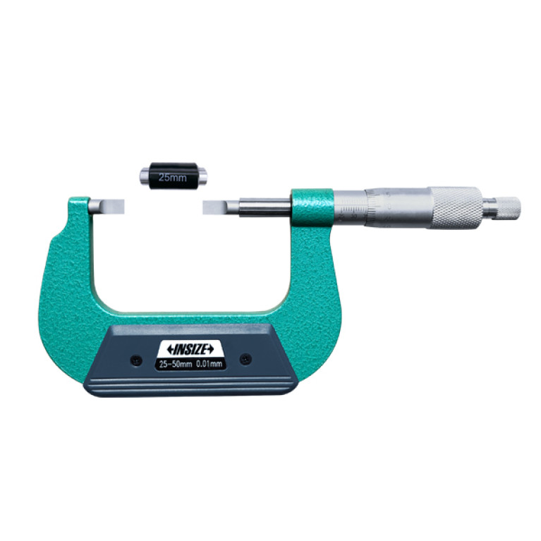 Микрометр с лезвийными губками с невращающимся шпинделем 25-50мм 0.01мм (3232-50A) INSIZE