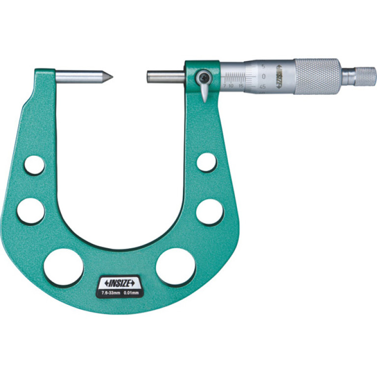 Микрометр для измерения дисковых тормозов 7.6-33мм 0.01мм (3288-33A) INSIZE