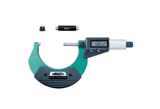 Микрометр цифровой с фрикционным барабаном 50-75мм 0.001мм (3109-75A) INSIZE