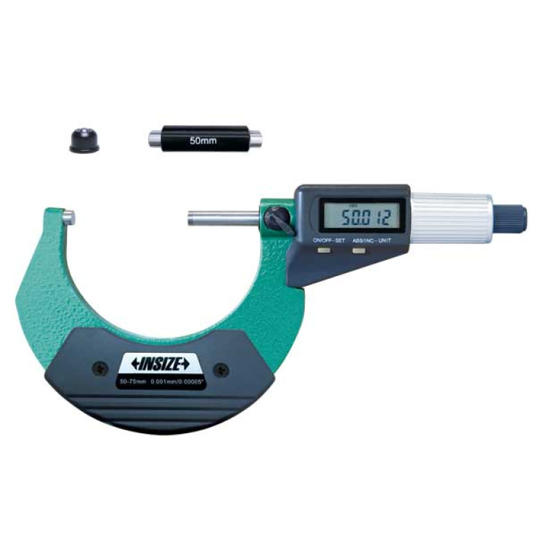 Микрометр цифровой с фрикционным барабаном 50-75мм 0.001мм (3109-75A) INSIZE
