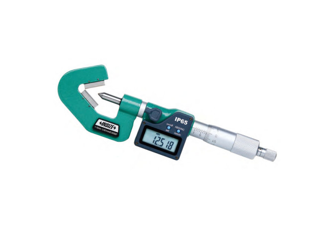 Микрометр цифровой для измерения толщины трубных стенок 5-25мм 0.001мм (3590-255A) INSIZE