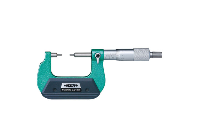 Микрометр со ступенчатыми измерительными поверхностями 0-25мм 0.01мм (3233-25BA) INSIZE