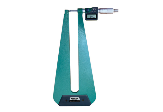 Микрометр цифровой с длинной рамкой с фрикционным барабаном 0-25мм 0.001мм глубина рамки 310мм (3539-254FA) INSIZE