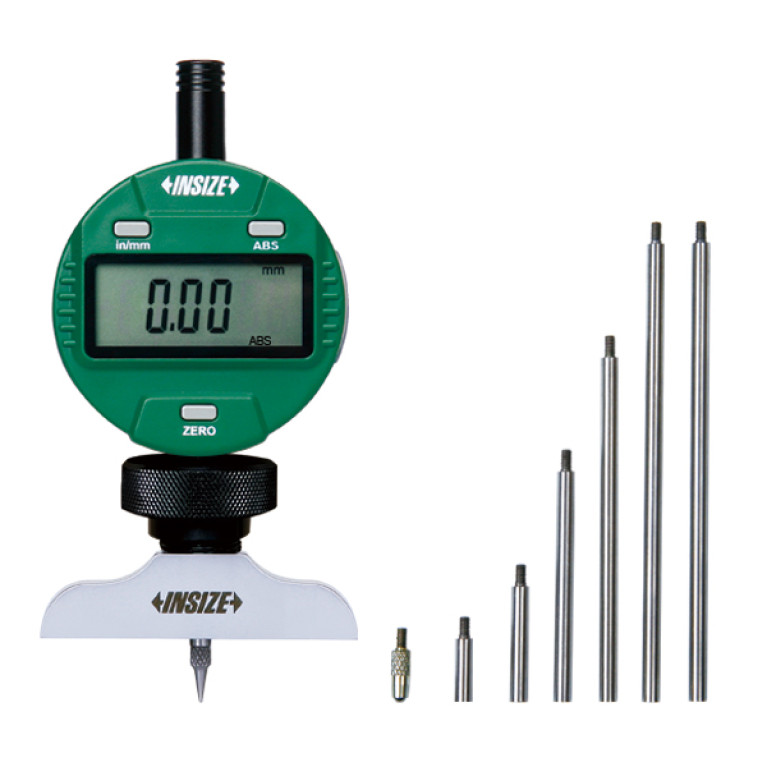 Глубиномер цифровой 300мм 0.01мм основание 63x17мм (2141-201A) INSIZE