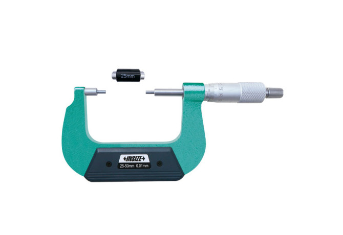 Микрометр со ступенчатыми измерительными поверхностями 0-50мм 0.01мм (3233-50A) INSIZE