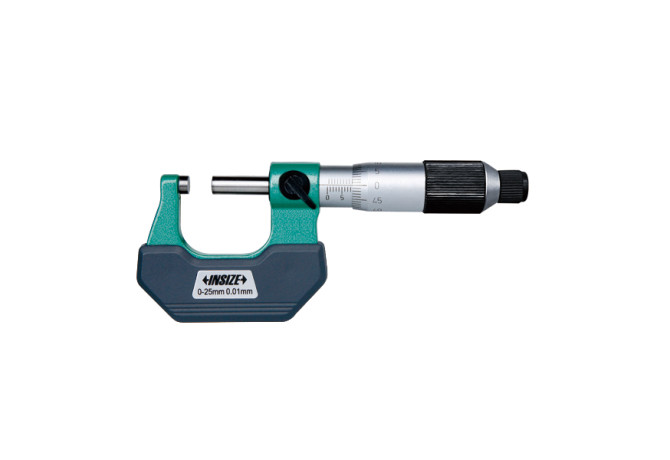 Микрометр гладкий с фрикционным барабаном 0-25мм 0.01мм (3202-25FA) INSIZE