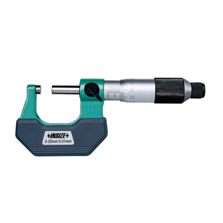 Микрометр гладкий с фрикционным барабаном 0-25мм 0.01мм (3202-25FA) INSIZE