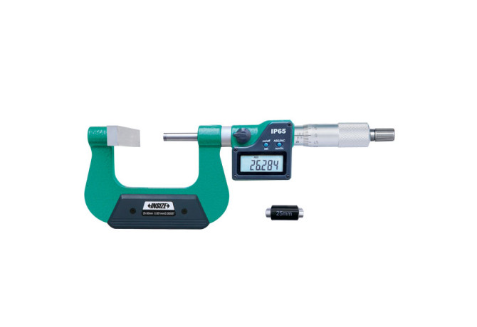 Микрометр цифровой с увеличенной пяткой 25-50мм 0.001мм IP65 (3534-50A) INSIZE