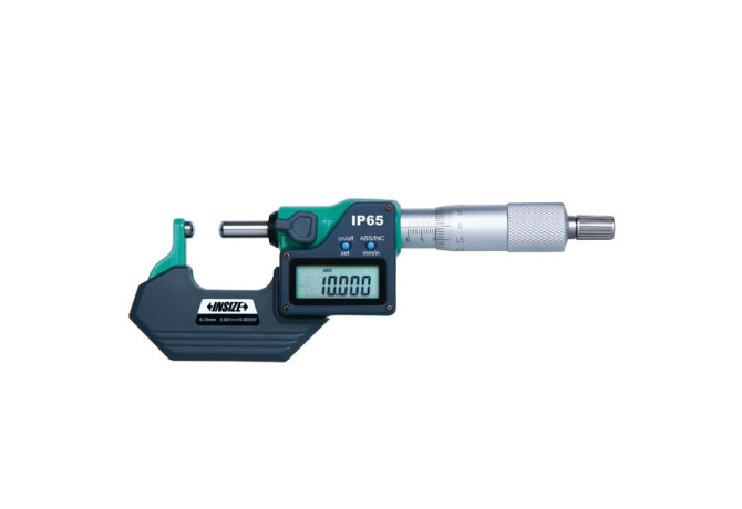 Микрометр трубный цифровой со сферической пяткой 0-25мм 0.001мм (3560-25SA) INSIZE