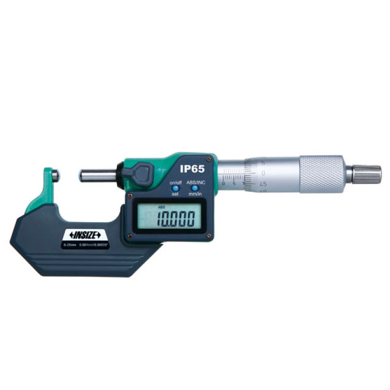 Микрометр трубный цифровой со сферической пяткой 0-25мм 0.001мм (3560-25SA) INSIZE
