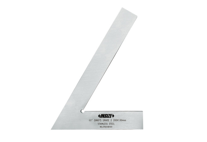 Угольник поверочный лекальный 60° 200x130мм (4760-1200) INSIZE