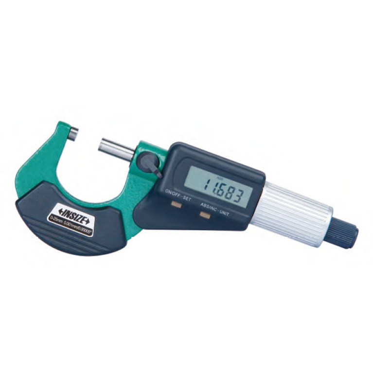 Микрометр цифровой с фрикционным барабаном 0-25мм 0.001мм (3109-25A) INSIZE