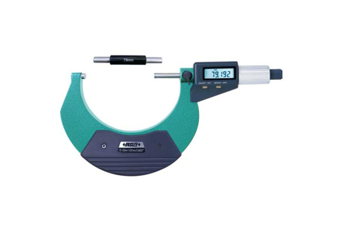 Микрометр цифровой с фрикционным барабаном 75-100мм 0.001мм (3109-100A) INSIZE