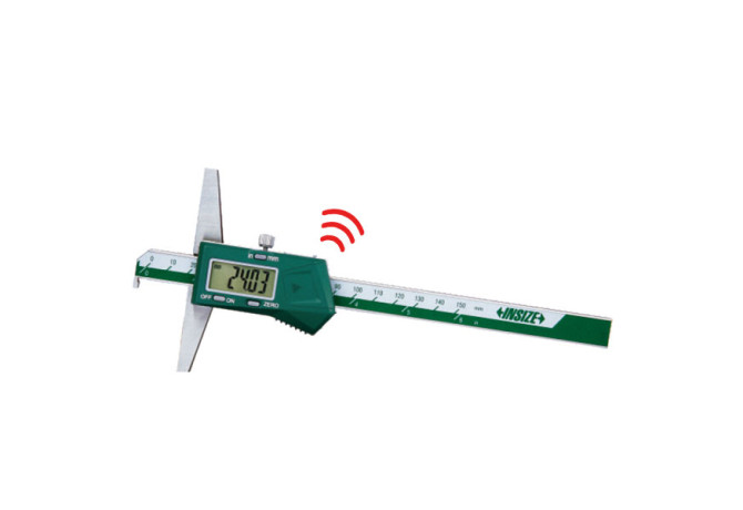 Штангенглубиномер цифровой со встроенной беспроводной связью крючкового типа 150мм (1142-150AWL) INSIZE