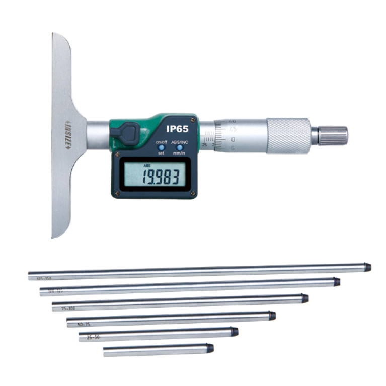Глубиномер цифровой микрометрический 150мм 0.001мм (3540-150) INSIZE