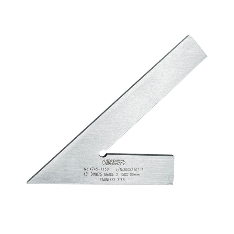 Угольник поверочный с широким основанием 45° 150x100мм (4745-1150) INSIZE