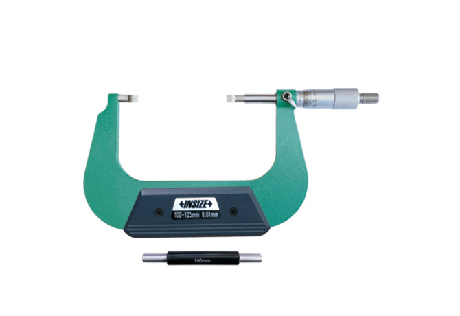 Микрометр с лезвийными губками с невращающимся шпинделем 100-125мм 0.01мм (3232-125BA) INSIZE