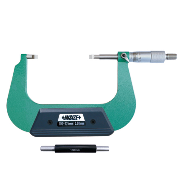 Микрометр с лезвийными губками с невращающимся шпинделем 100-125мм 0.01мм (3232-125BA) INSIZE