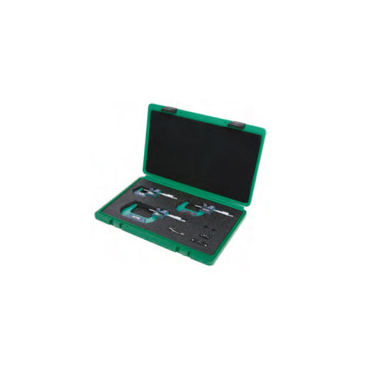 Набор микрометров цифровых 0-75мм 0.001мм IP65 3шт (3101-753A) INSIZE