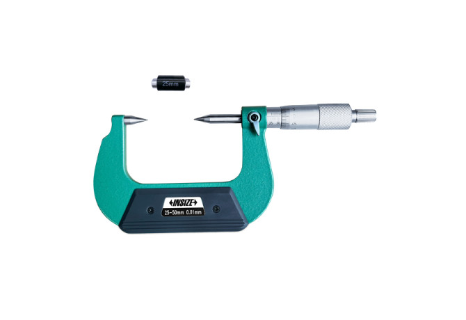 Микрометр с точечным контактом 30° 25-50мм 0.01мм (3230-50A) INSIZE