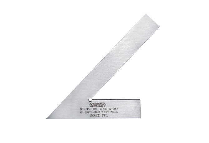 Угольник поверочный с широким основанием 45° 200x130мм (4745-1200) INSIZE