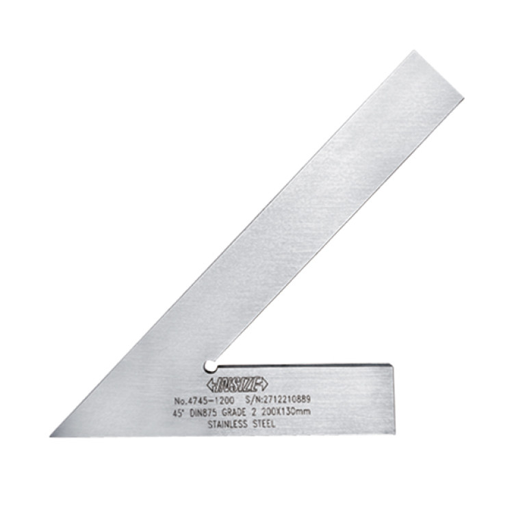 Угольник поверочный с широким основанием 45° 200x130мм (4745-1200) INSIZE