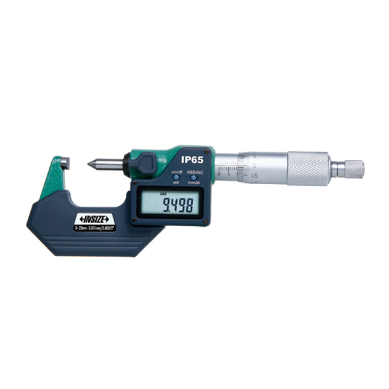 Микрометр цифровой для измерения высоты обжима 0-25мм (3566-25CA) INSIZE