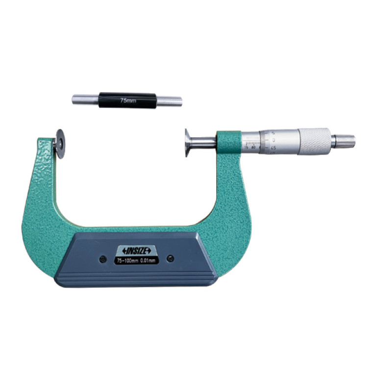 Микрометр дисковый с невращающимся шпинделем 75-100мм 0.01мм (3294-100) INSIZE
