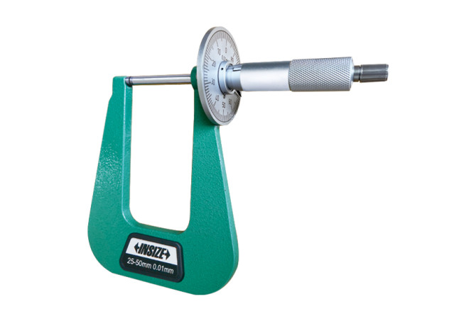 Микрометр для листового металла 0-50мм 0.01мм глубина рамки 100мм (3263-50B) INSIZE