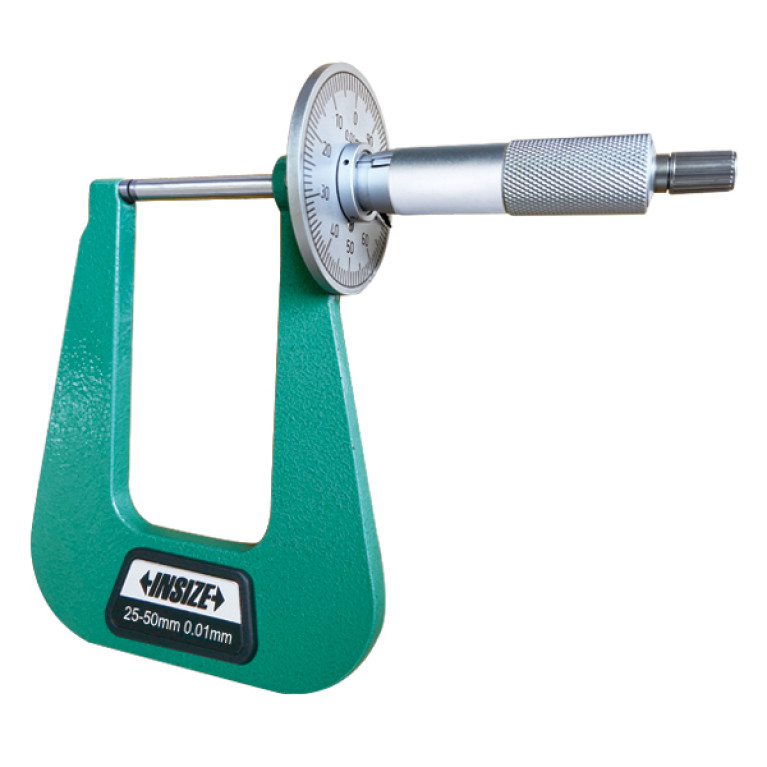 Микрометр для листового металла 0-50мм 0.01мм глубина рамки 100мм (3263-50B) INSIZE
