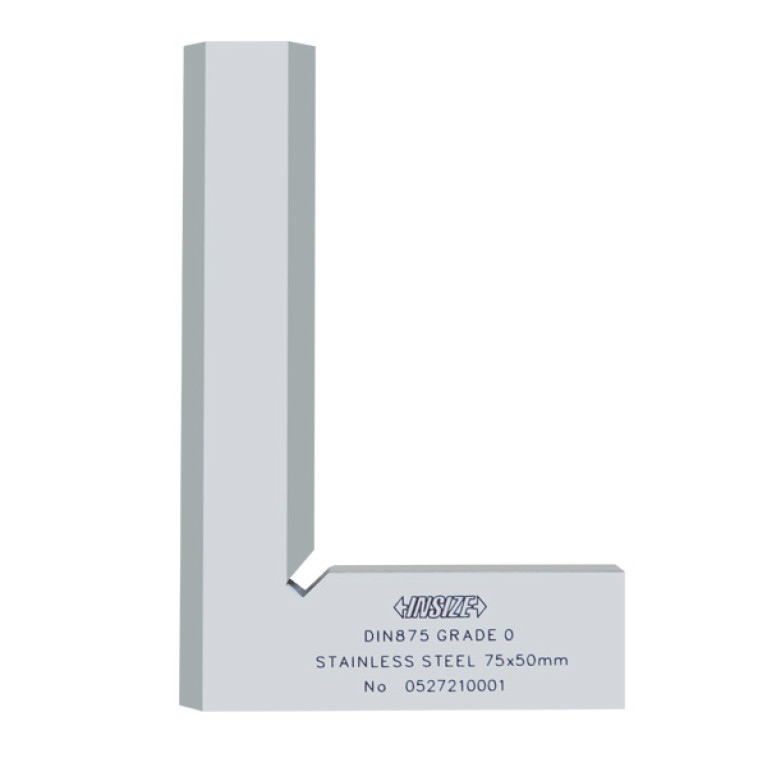 Угольник поверочный лекальный со скошенной кромкой класс 0 75x50мм (4790-750) INSIZE