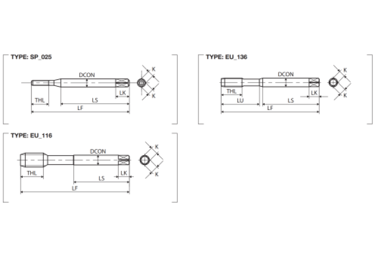 Метчик M16х2 бесстружечный (раскатник) HP-RZ 376 ISO2X (RG016QBFPTB) YAMAWA
