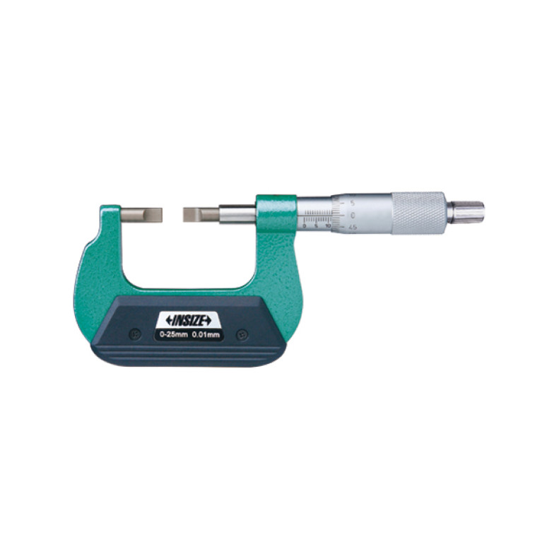 Микрометр с лезвийными губками с невращающимся шпинделем 0-25мм 0.01мм (3232-25BA) INSIZE