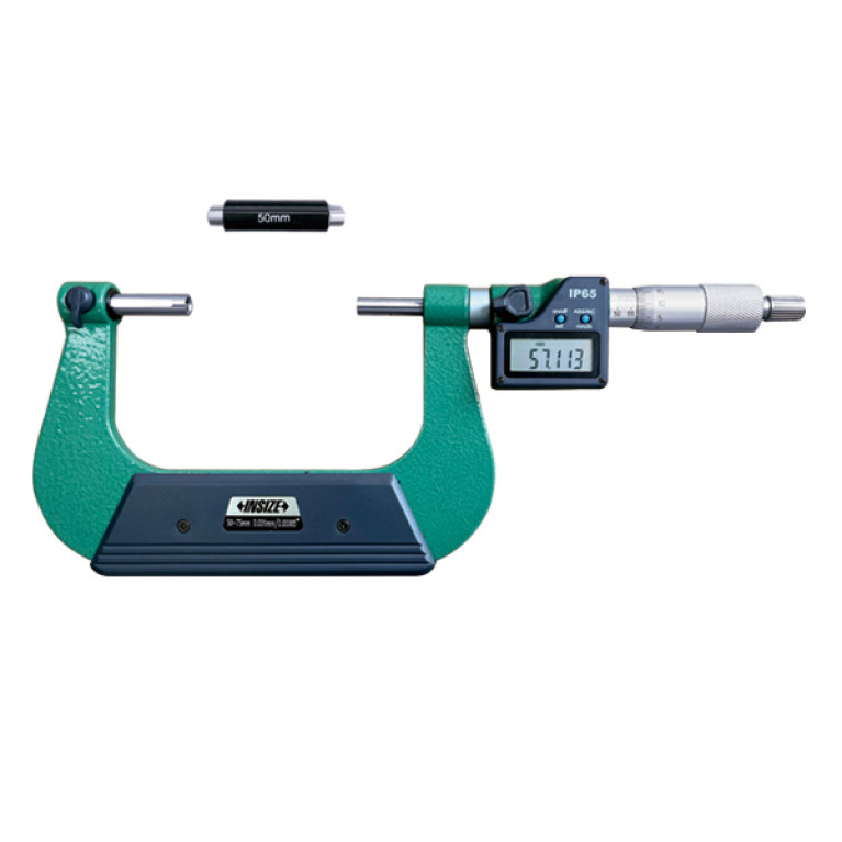 Микрометр цифровой для измерения диаметра зубчатых колес 50-75мм 0.001мм (3591-75A) INSIZE