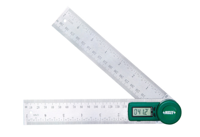 Угломер цифровой с линейкой 200мм 0-360° 0.1° (2176-200) INSIZE